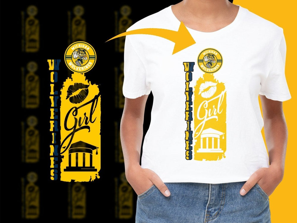 Michigan Wolverines NCAA College PNG File - Teepew