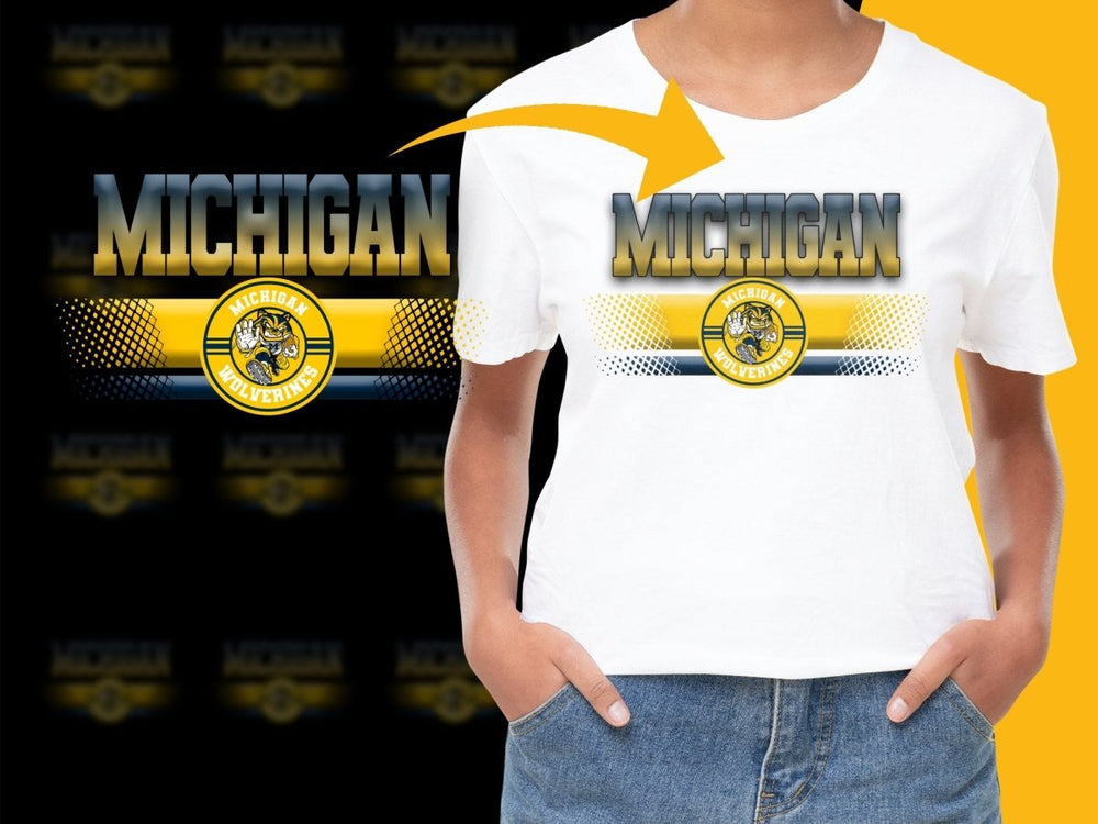 Michigan Wolverines NCAA College PNG File - Teepew
