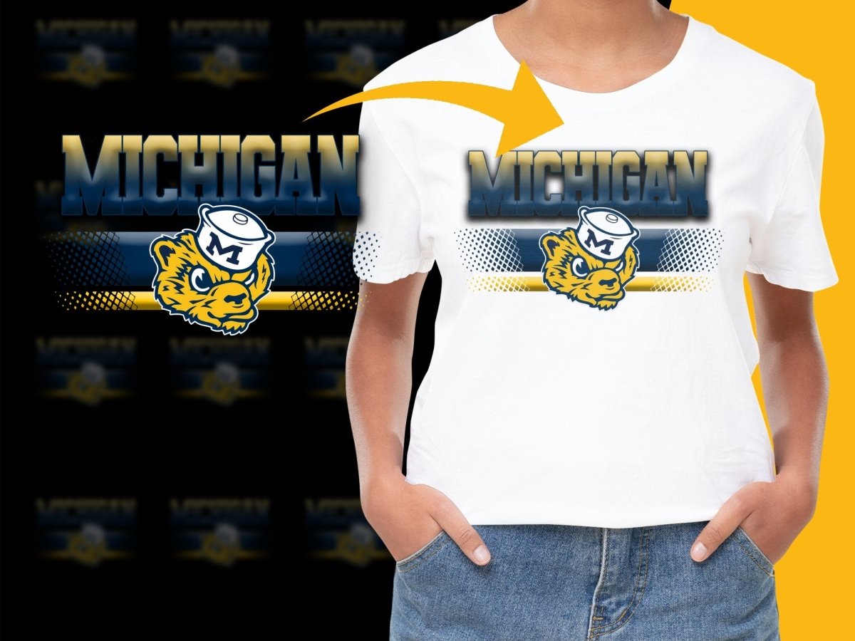 Michigan Wolverines NCAA College PNG File - Teepew