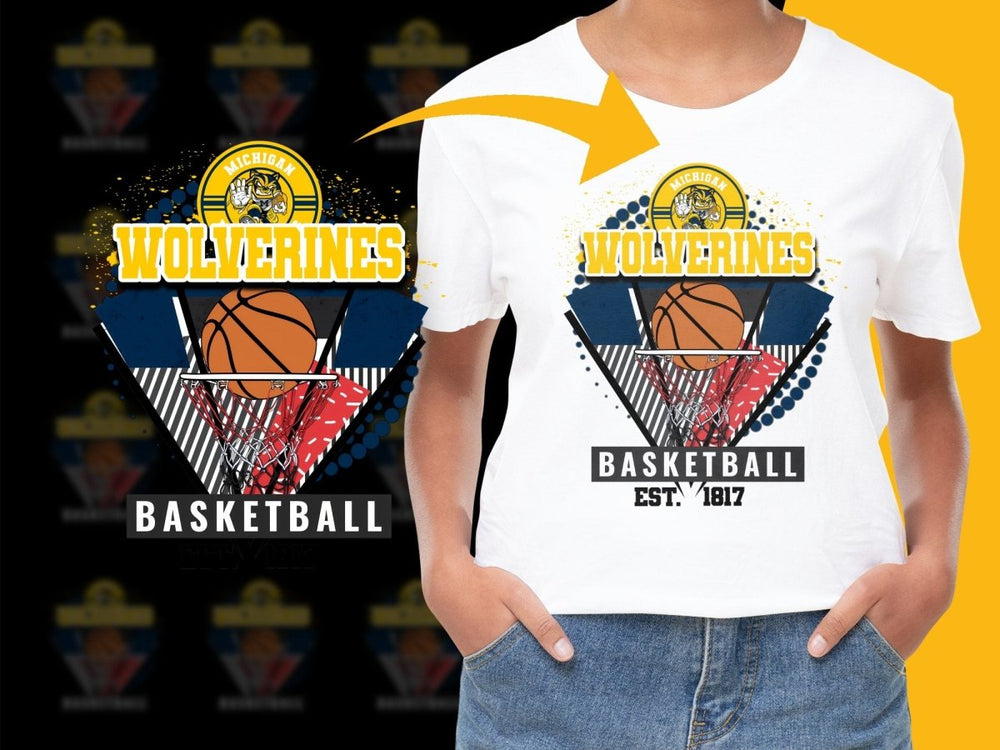 Michigan Wolverines NCAA College PNG File - Teepew