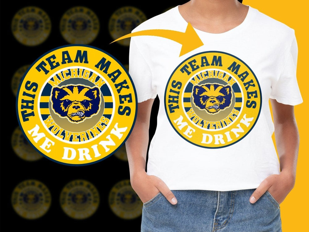 Michigan Wolverinesaf NCAA College PNG File - Teepew