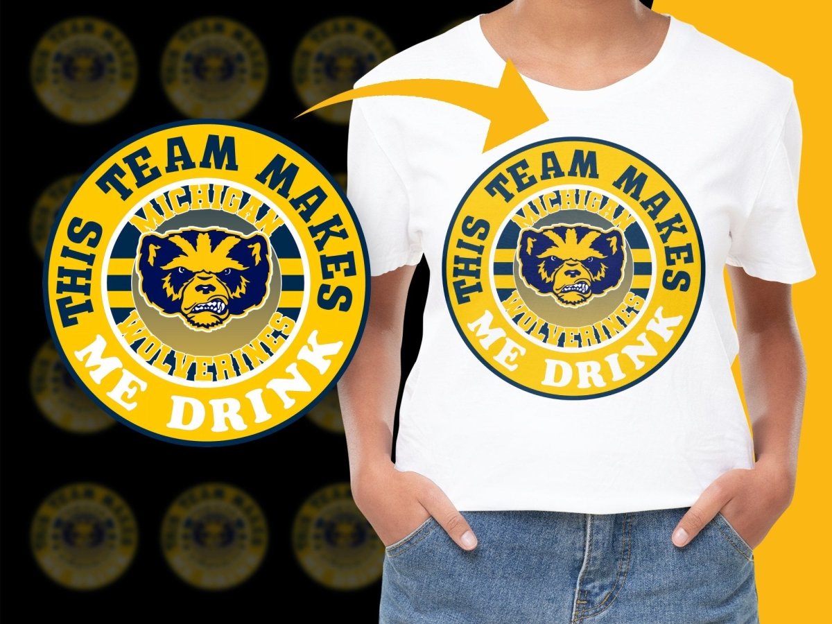 Michigan Wolverinesaf NCAA College PNG File - Teepew