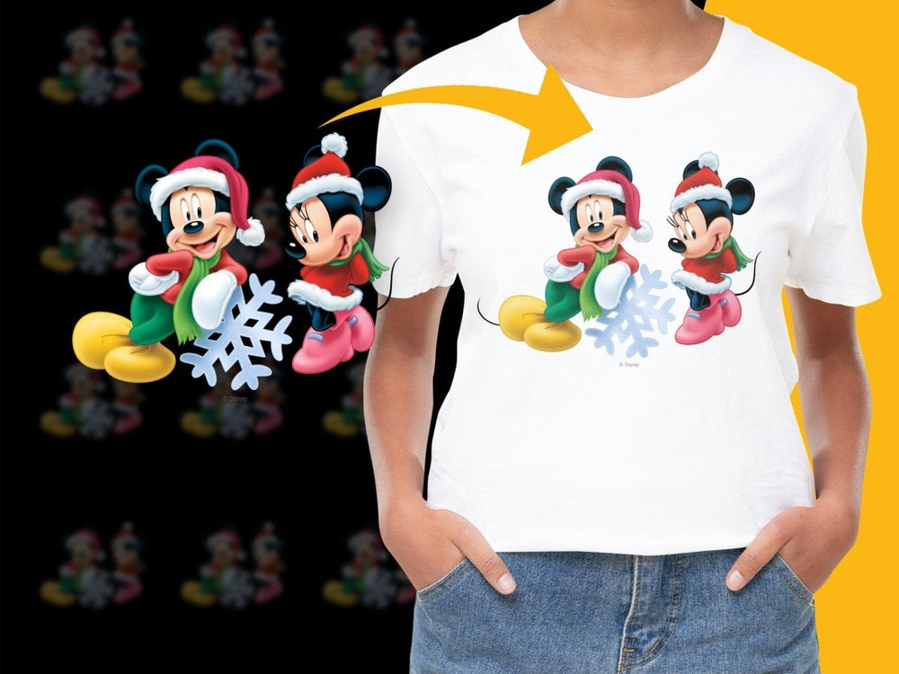 Mickey and Minnie Mouse Christmas Theme PNG File - Teepew