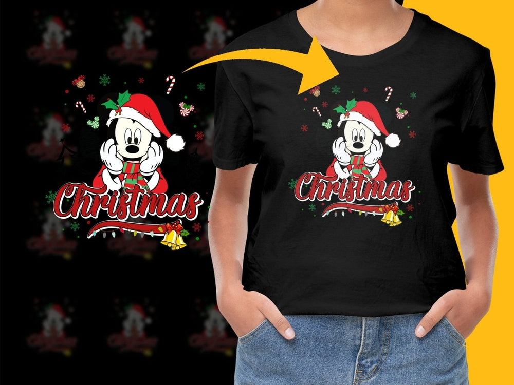 Mickey Christmas Design Graphic Holiday PNG File - Teepew