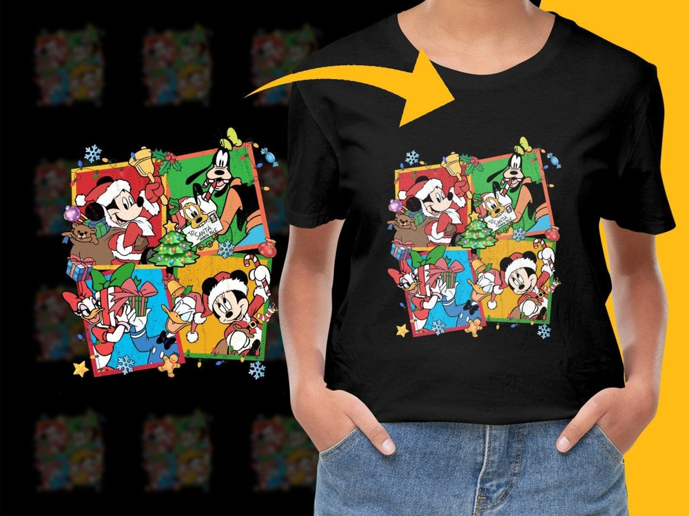 Mickey Mouse and Friends Christmas Multicolor PNG File - Teepew