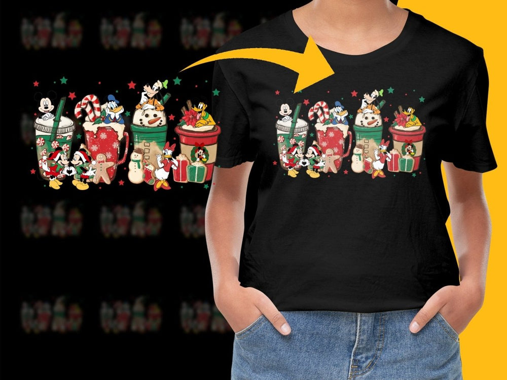 Mickey Mouse and Friends Christmas Themed Graphic PNG File - Teepew