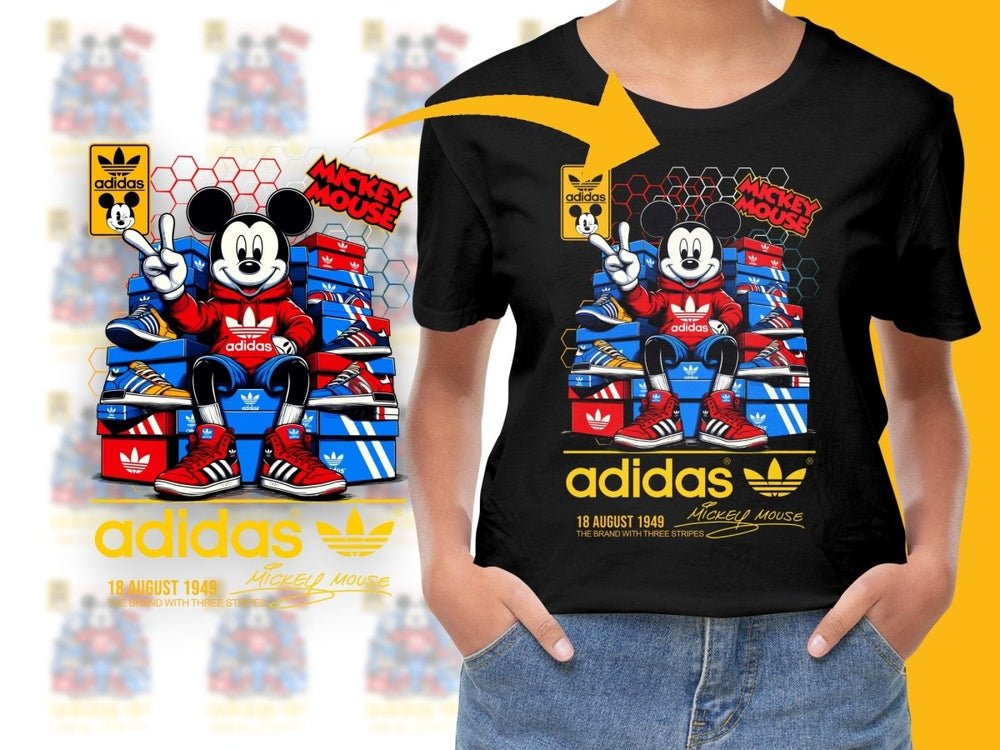 Mickey Mouse and Sport Brand Collaboration Graphic PNG File - Teepew