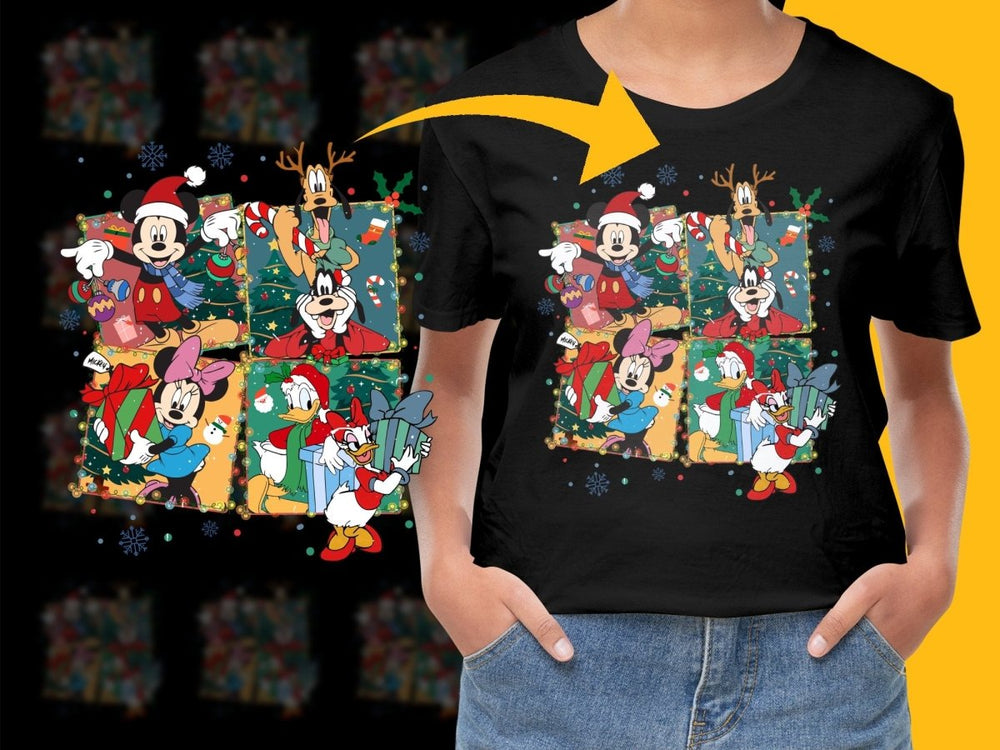 Mickey Mouse Christmas Cartoon PNG File - Teepew