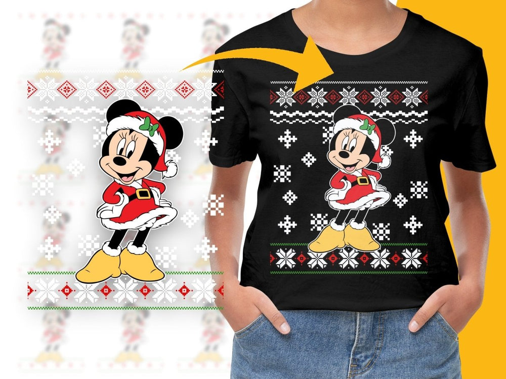 Mickey Mouse Christmas Cheerful Festive Graphic PNG File - Teepew