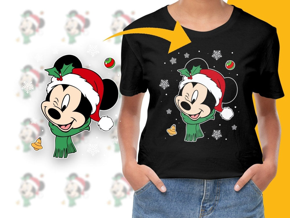 Mickey Mouse Christmas Design PNG File - Teepew