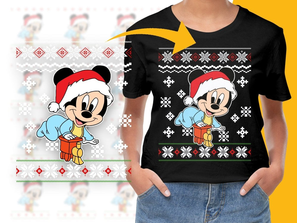 Mickey Mouse Christmas Design PNG File - Teepew