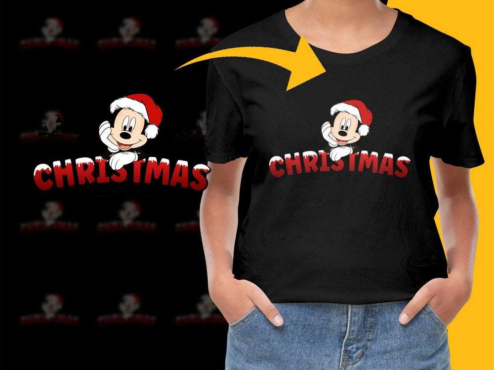 Mickey Mouse Christmas Festive Graphic PNG File - Teepew