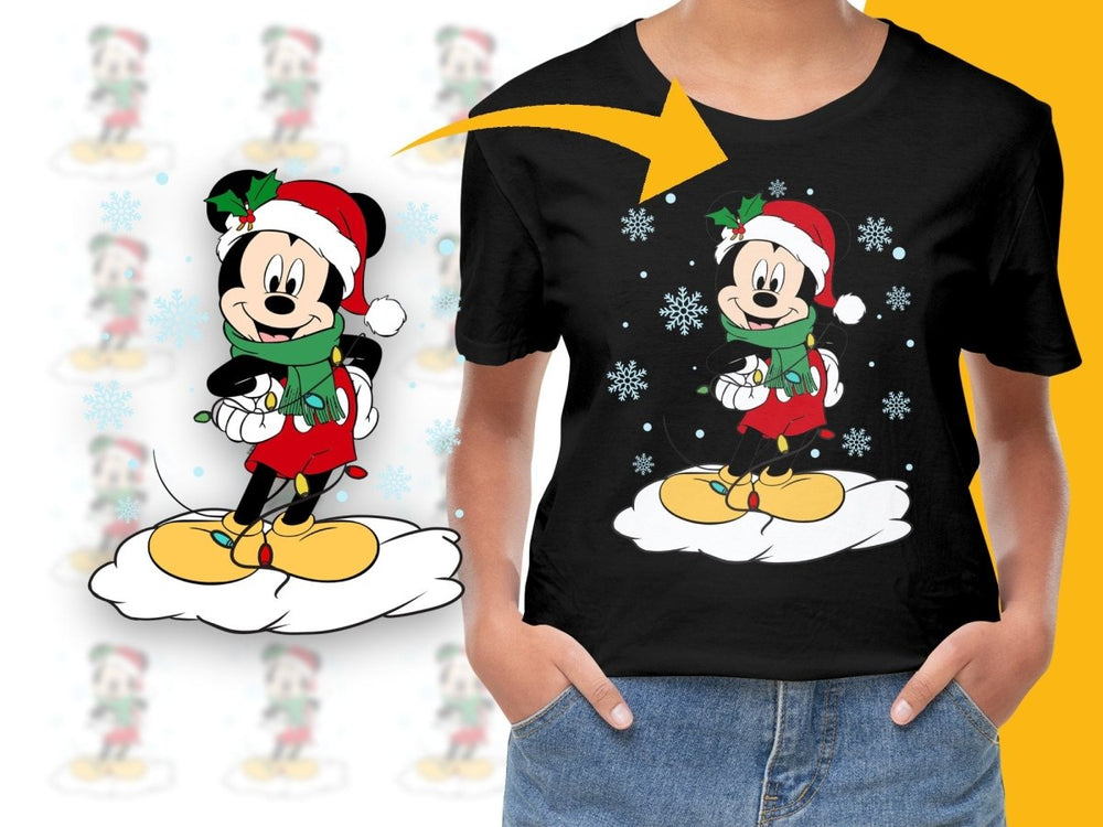 Mickey Mouse Christmas PNG File - Teepew