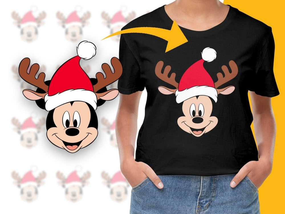 Mickey Mouse Christmas Santa Hat PNG File - Teepew