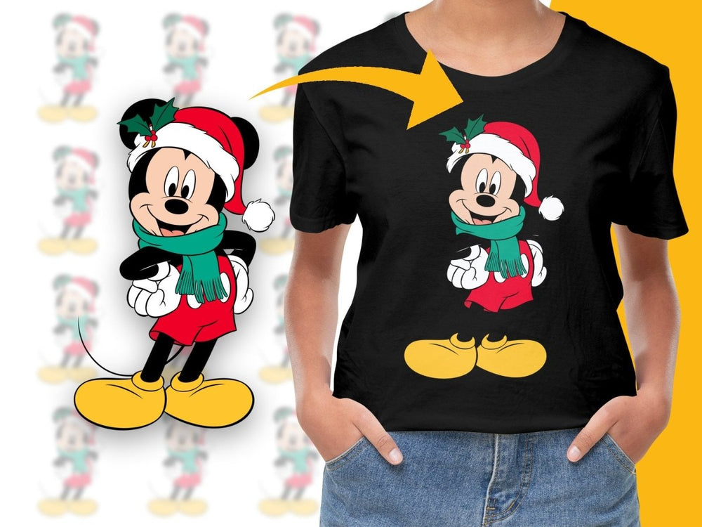Mickey Mouse Christmas Themed Holiday Fun PNG File - Teepew