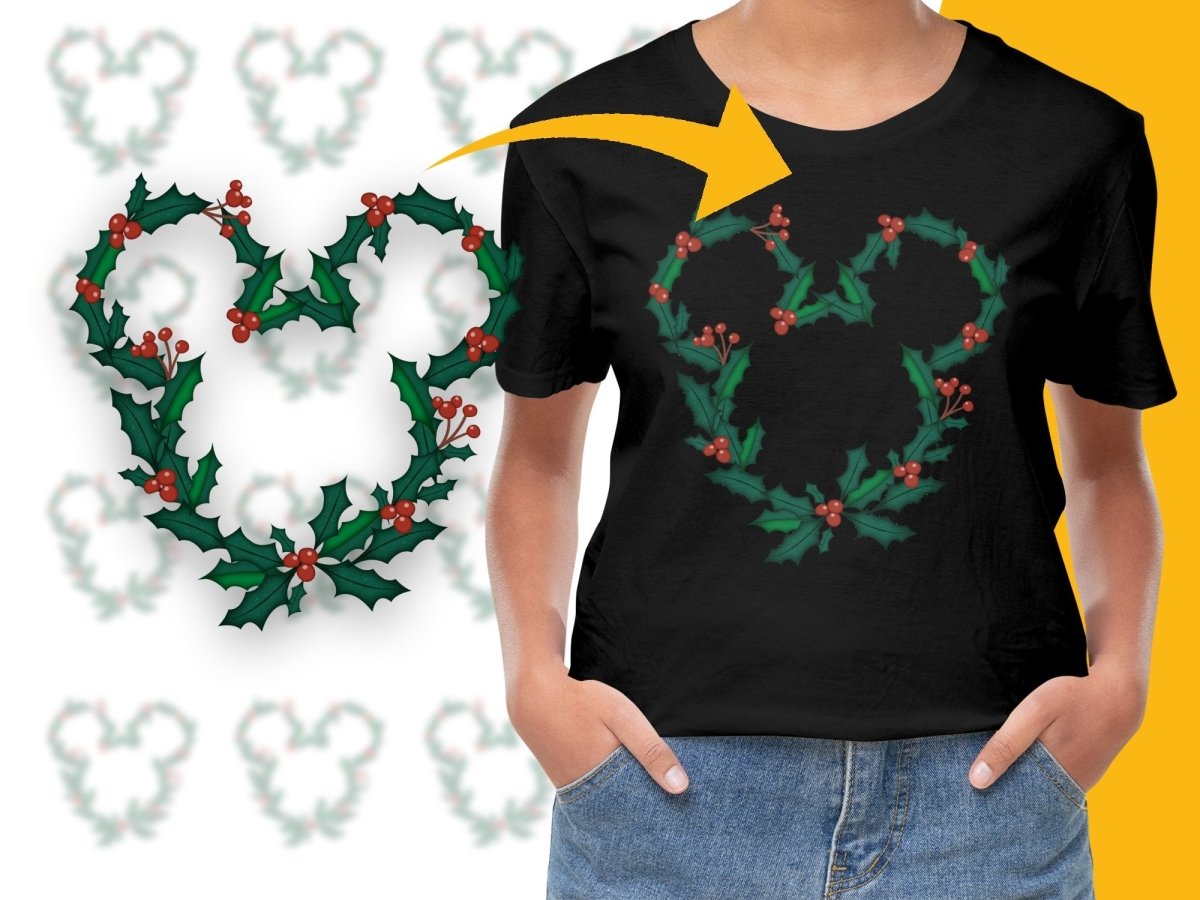 Mickey Mouse Christmas Themed Holiday PNG File - Teepew