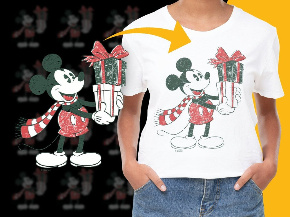 Mickey Mouse in Christmas Spirit PNG File - Teepew