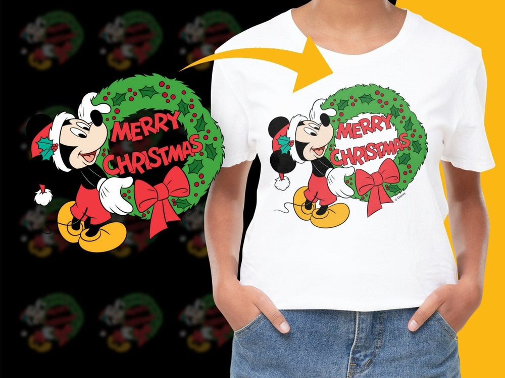 Mickey Mouse Merry Christmas Holiday PNG File - Teepew