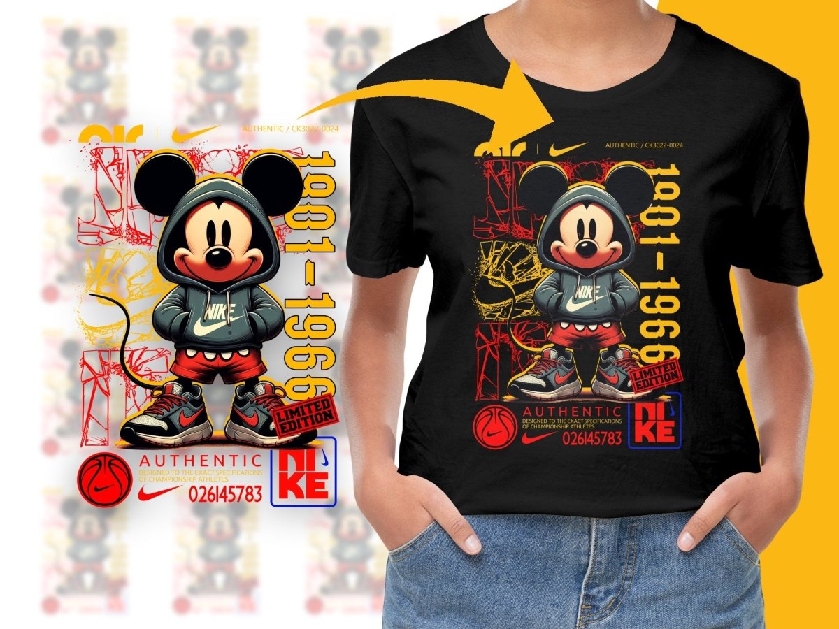 Mickey Mouse Sport Brand Limited Edition Graphic PNG File - Teepew