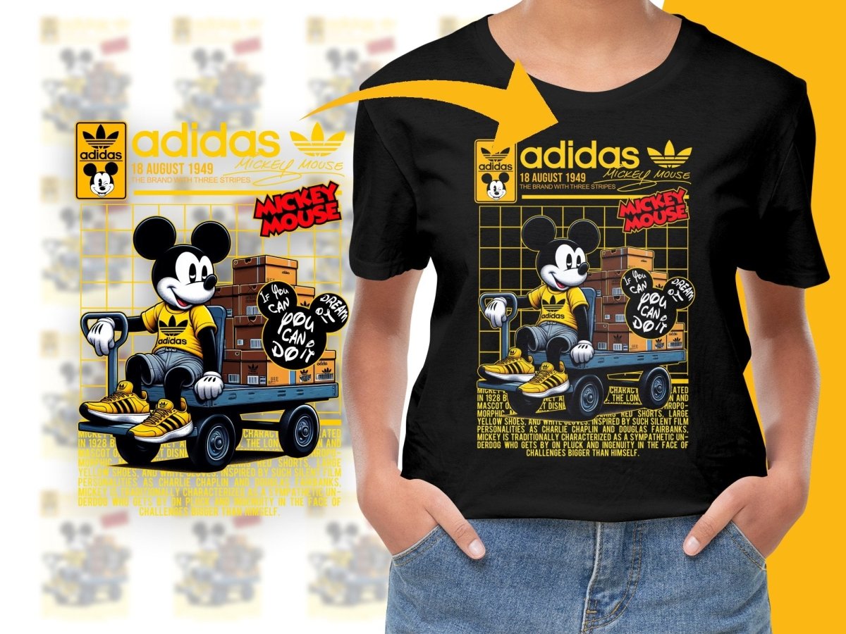Mickey Mouse Sport Brand Themed Graphic PNG File - Teepew