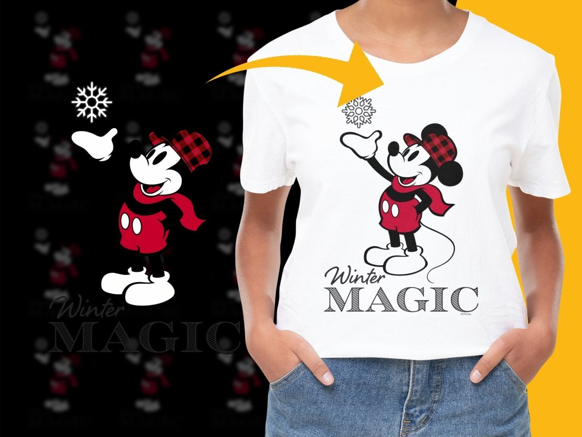 Mickey Mouse Winter Magic Christmas Graphic PNG File - Teepew