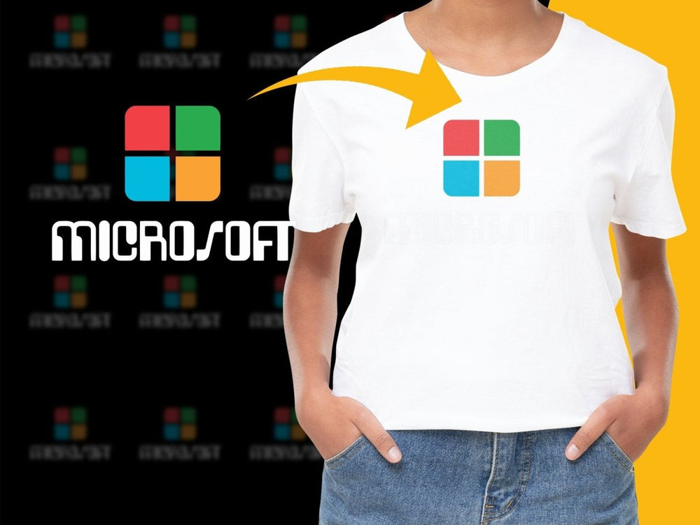 Microsoft Retro Logo Design PNG File - Teepew