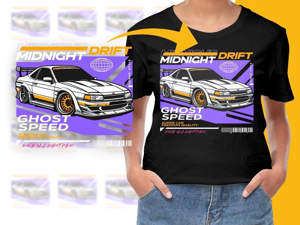 Midnight Drift Super Car Ghost Racer PNG File - Teepew