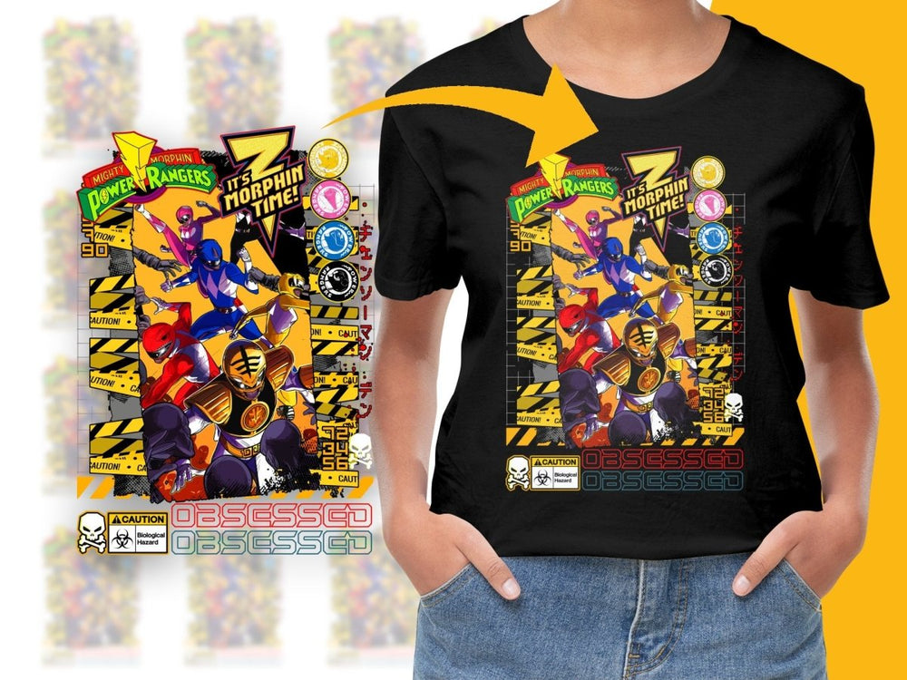 Mighty Morphin Power Rangers It's Morphin Time PNG File - Teepew