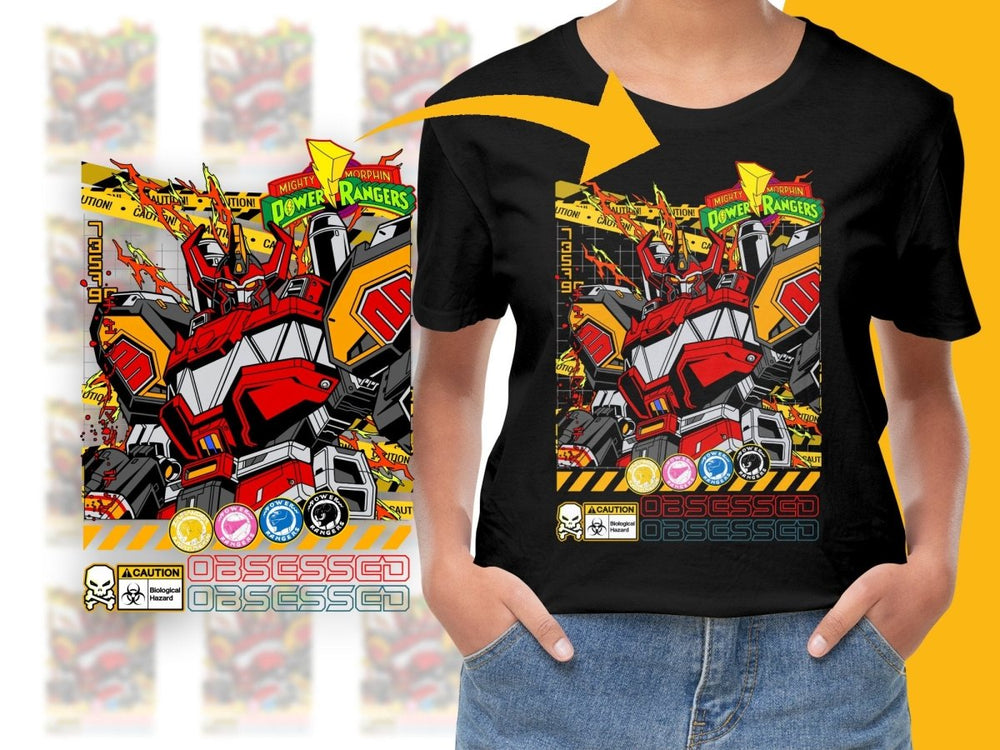 Mighty Morphin Power Rangers Megazord PNG File - Teepew