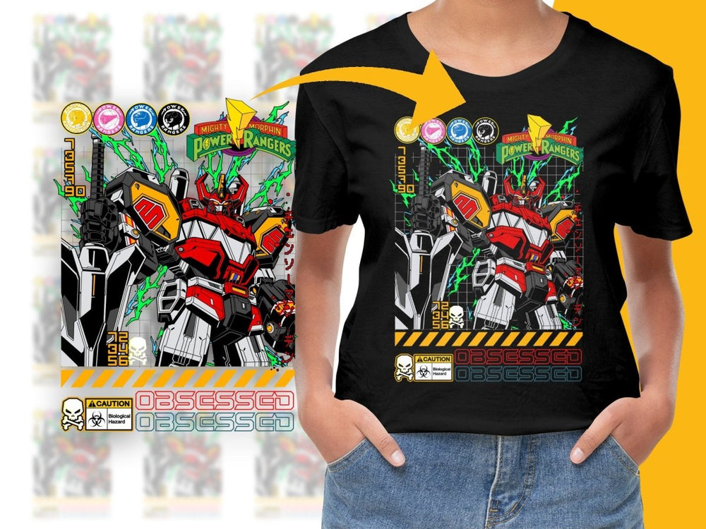 Mighty Morphin Power Rangers Obsessed Graphic PNG File - Teepew