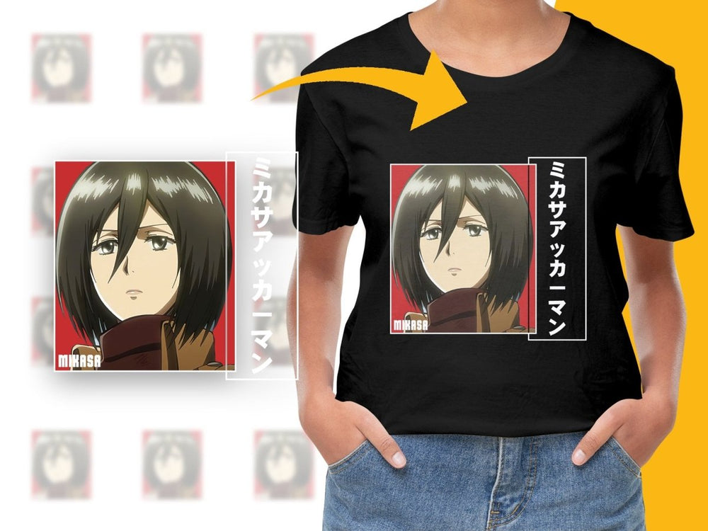 Mikasa Ackerman Anime Character PNG Digital Download - Teepew
