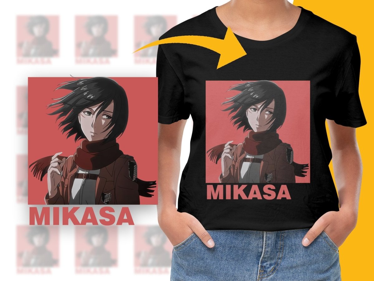 Mikasa Anime Character Portrait PNG Digital Download - Teepew