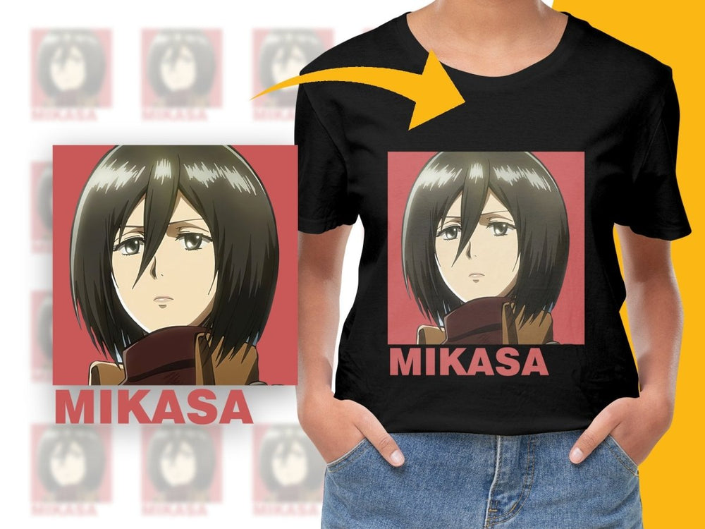 Mikasa Anime Character Portrait PNG Digital Download - Teepew