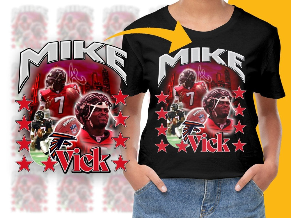 Mike Vick NFL Football Themed Graphic PNG File - Teepew