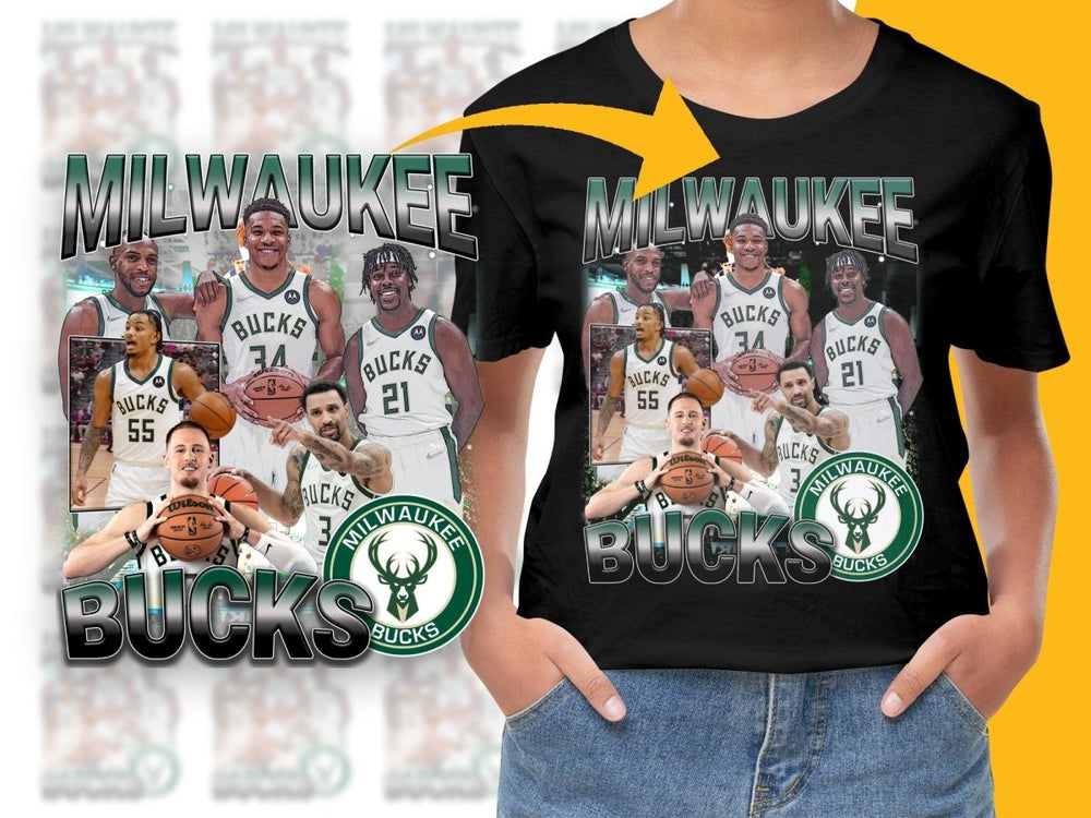 Milwaukee Bucks Basketball Team Players Bootleg PNG File - Teepew