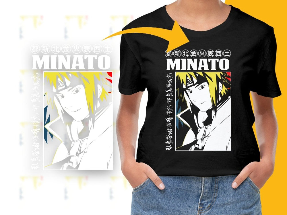 Minato Anime Character Graphic Wear PNG File - Teepew