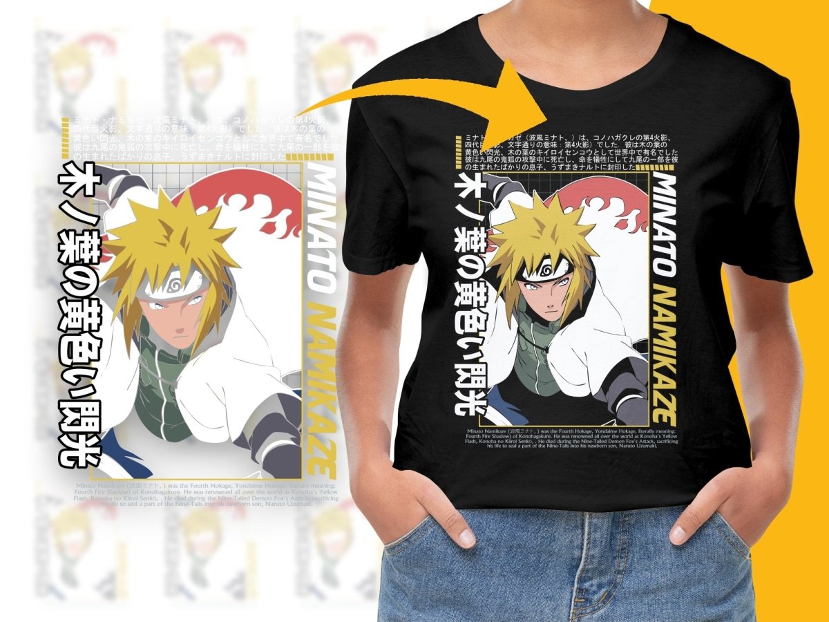 Minato Namikaze Anime Design Graphic PNG File - Teepew