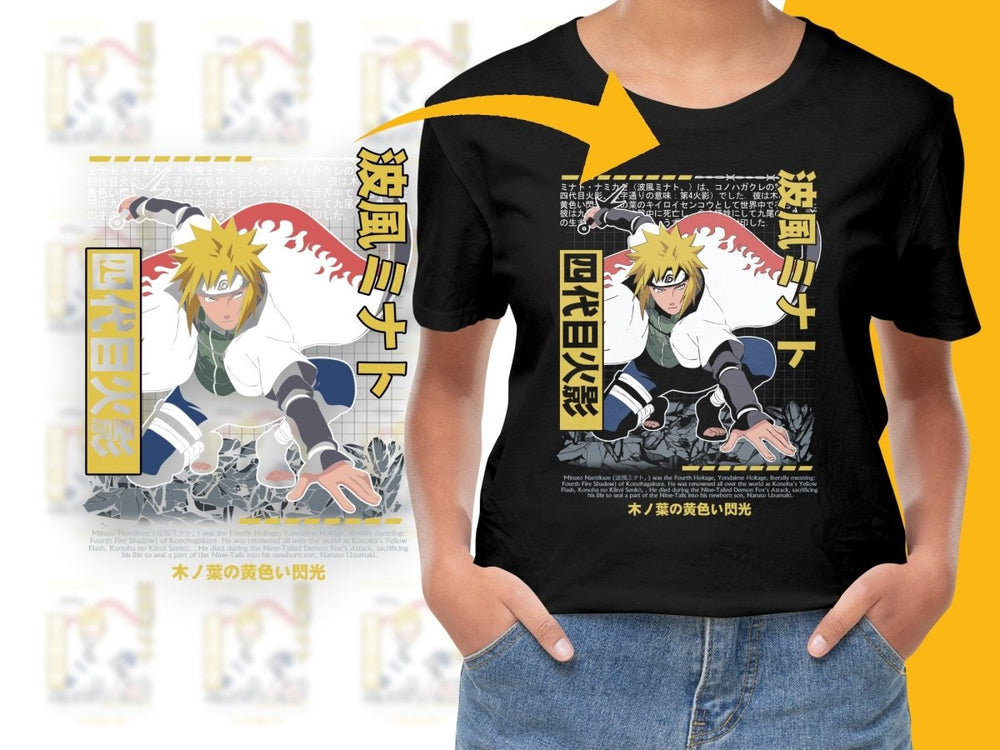 Minato Namikaze Design Custom Stylish PNG File - Teepew