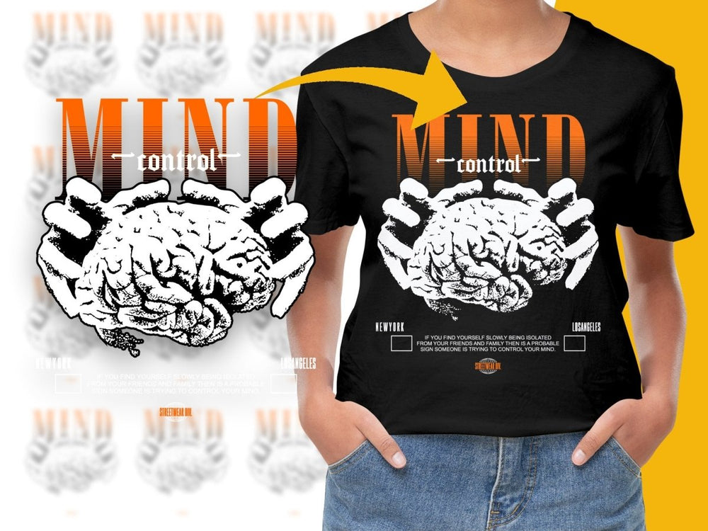 Mind Control Brain Art Graphic PNG File - Teepew