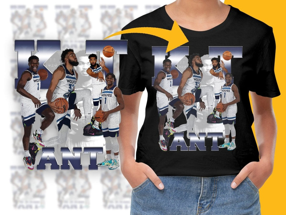 Minnesota Timberwolves Basketball Team Bootleg Graphic T-Shirt - Teepew