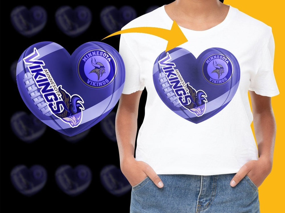 Minnesota Vikings Fan Heart Design PNG File - Teepew