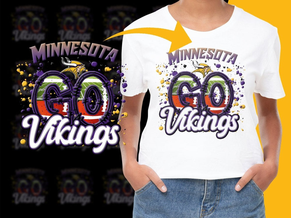 Minnesota Vikings Go Vikings Graphic PNG File - Teepew