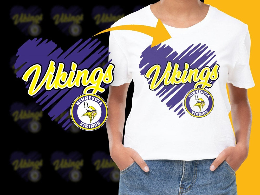 Minnesota Vikings Graphic Print Casual PNG File - Teepew