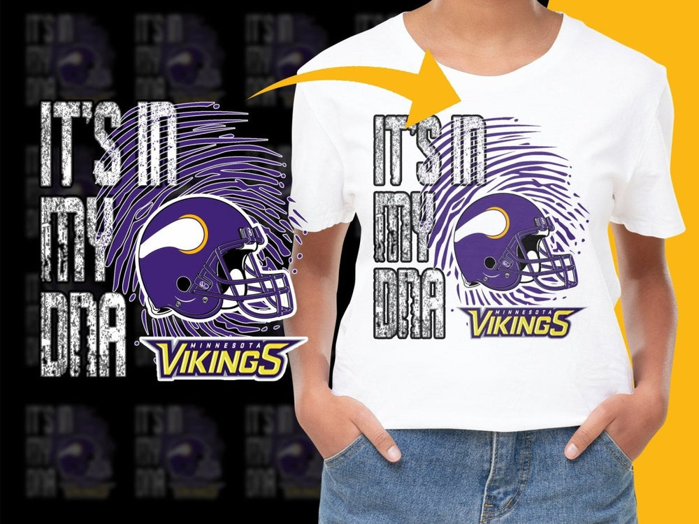 Minnesota Vikings It's In My DNA Football PNG File - Teepew