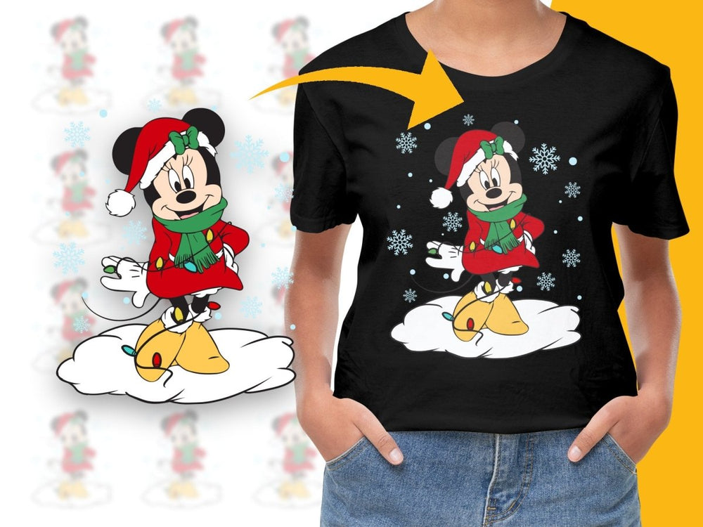 Minnie Mouse Christmas Holiday Snowflake Design PNG File - Teepew