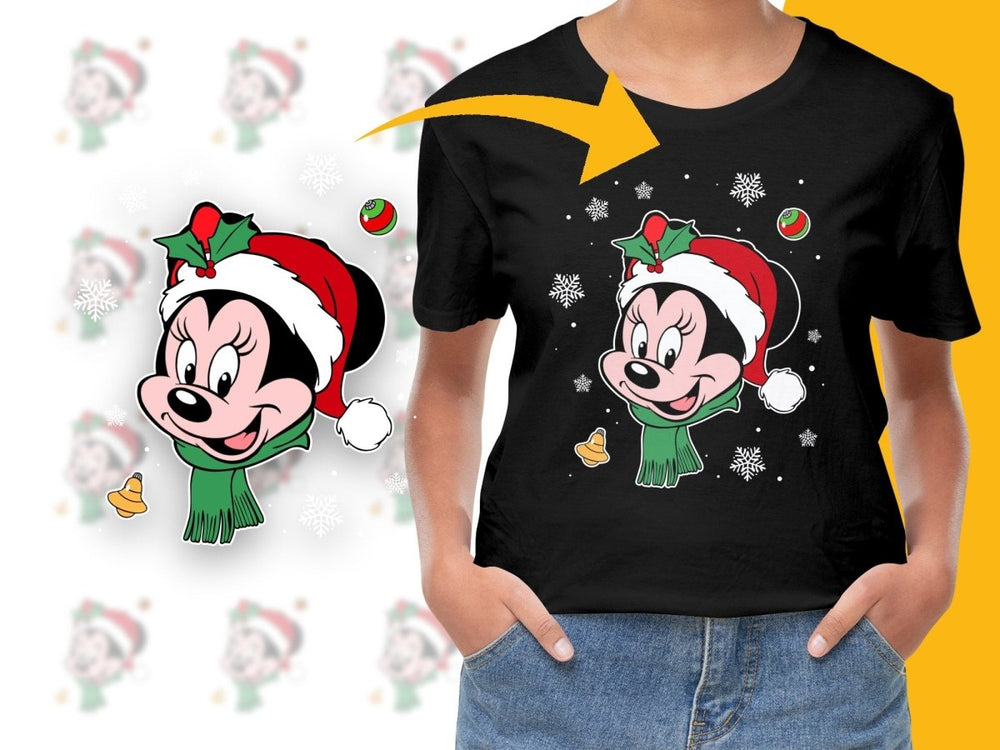 Minnie Mouse Christmas Themed Holiday Design PNG File - Teepew