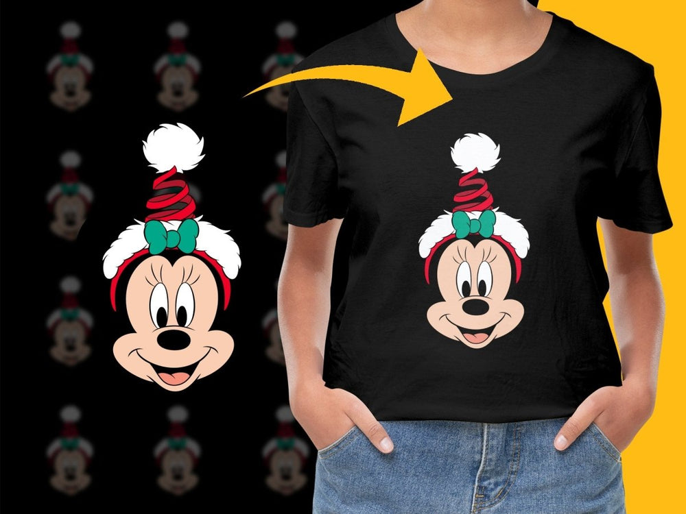Minnie Mouse Festive Holiday Christmas PNG File - Teepew