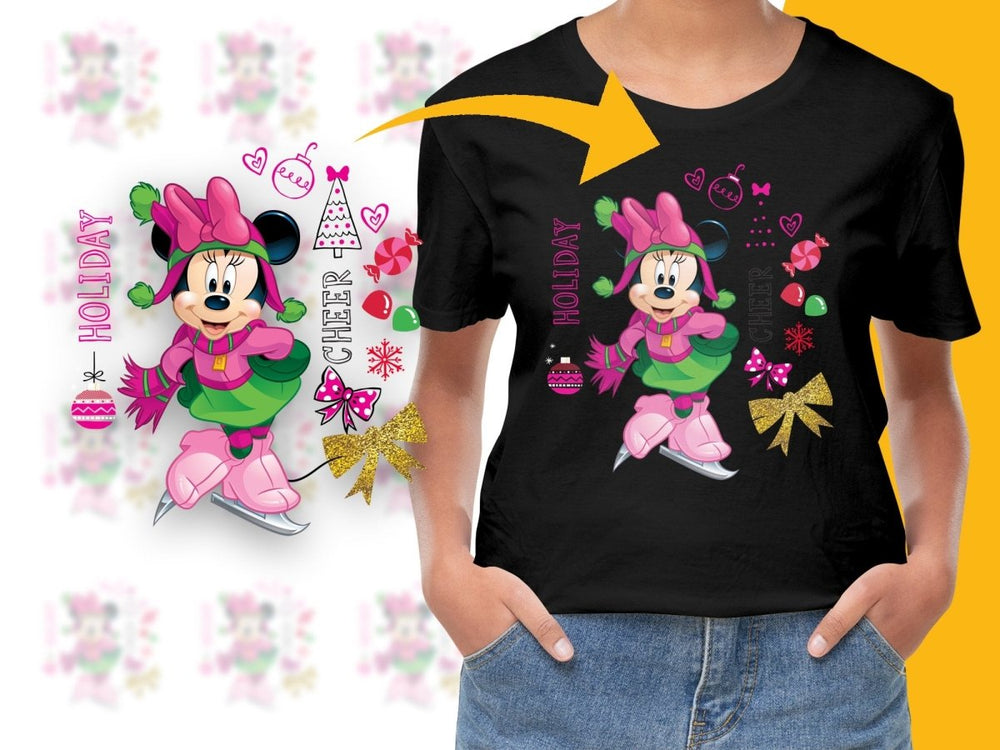Minnie Mouse Holiday Cheer Christmas PNG File - Teepew