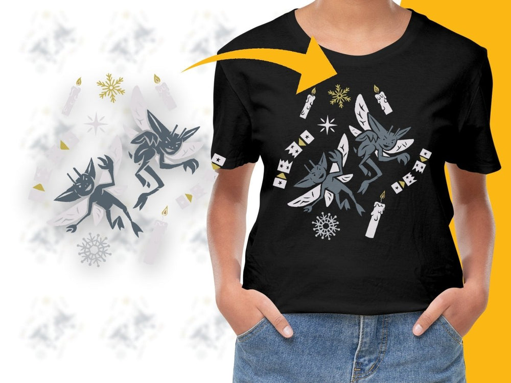 Mischievous Gremlins Festive Design Unisex PNG File - Teepew