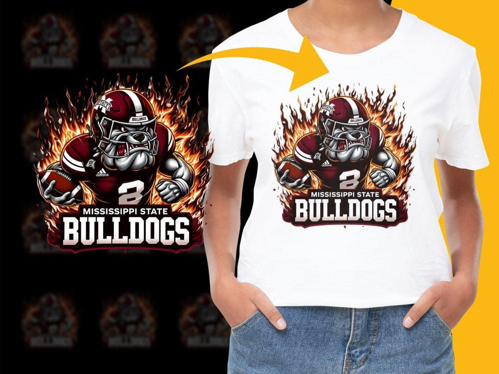 Mississippi State Bulldogs Football Graphic PNG File - Teepew